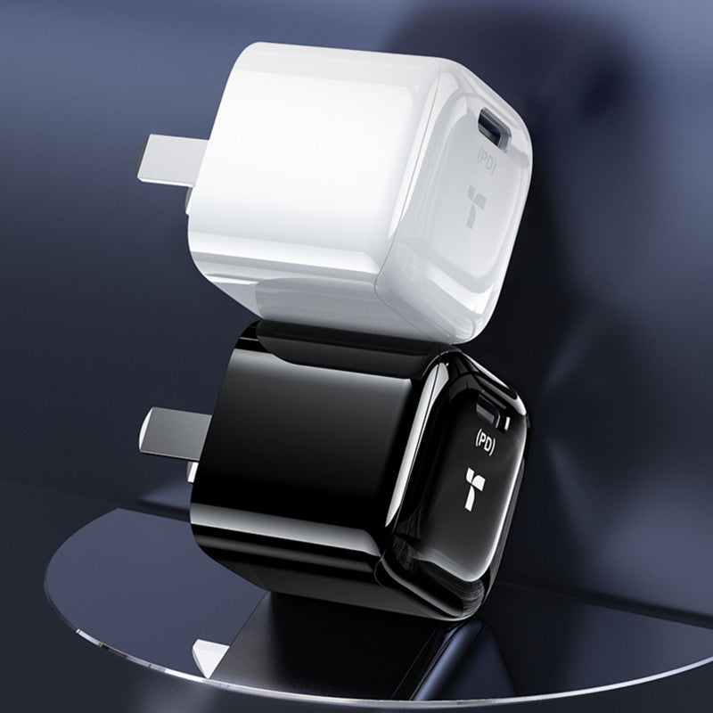Portable USB-C PD Wall Charger, with Fast Charging Chip, for Phone, Tablet, Earphones & More