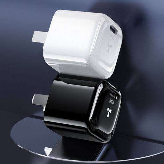 Portable USB-C PD Wall Charger, with Fast Charging Chip, for Phone, Tablet, Earphones & More
