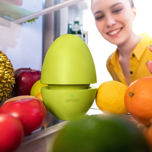 Mini Rechargeable Refrigerator Purifier, with Ozone Sterilization, Odor Eliminator and Indicator Light, for Food Preservation