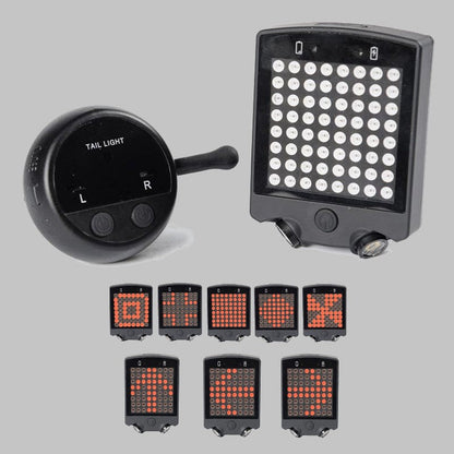 USB Rechargeable LED Bike Turn Signal Laser Light, with Remote Control & Waterproof Design
