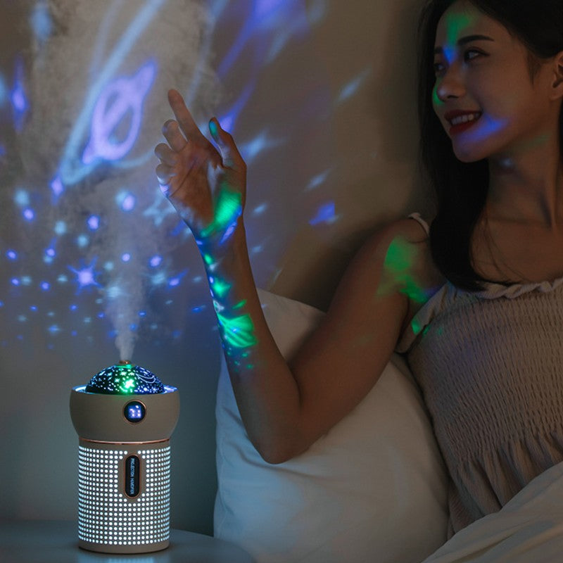 3-in-1 Portable Rechargeable Mini Humidifier, with 360¬∞ Dynamic Projection & Night Light, for Home, Office & Party