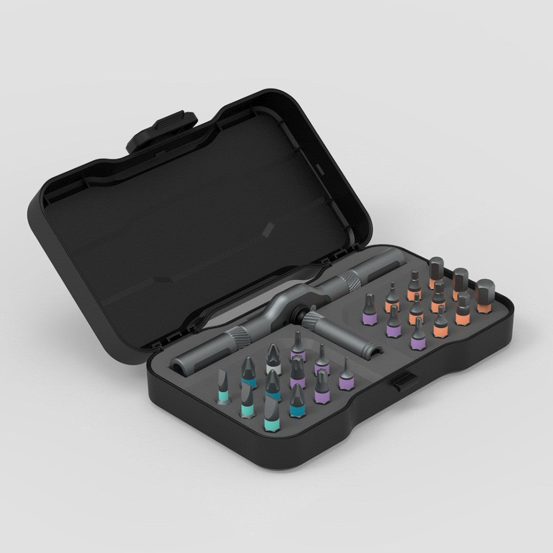 24-in-1 Multi-function Ratchet Screwdriver Set, with Alloy Bits & Magnetic Adsorption, for Professional Use, Home, Work, DIY & More