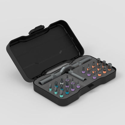 24-in-1 Multi-function Ratchet Screwdriver Set, with Alloy Bits & Magnetic Adsorption, for Professional Use, Home, Work, DIY & More