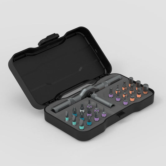 24-in-1 Multi-function Ratchet Screwdriver Set, with Alloy Bits & Magnetic Adsorption, for Professional Use, Home, Work, DIY & More