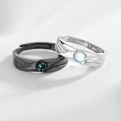 925 Sterling Silver Couple Rings for You and Your Partner, Best Gift for Valentine's Day