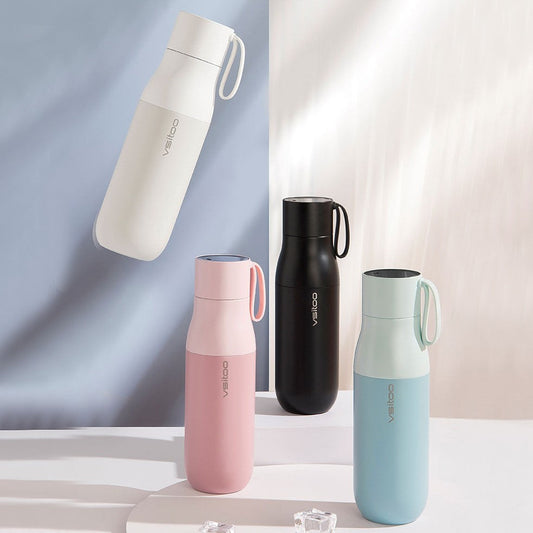 450ml Smart Water Bottle, with 24-hour Insulation, Temperature Display, Water Quality Detection and Magnetic Charging, for Home, Office, Sports & Travel