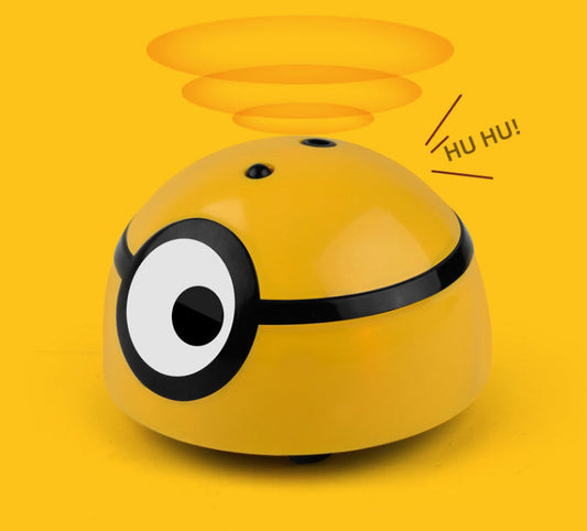 Interactive Intelligent Cute Runaway Toy, with Remote Control, Shinning LED Light & Realistic Sound, for Kids, Cats, Dogs & More