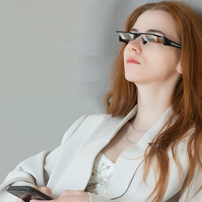 Lazy Bed Prism Reading Glasses, for Laying Down Reading and Watching TV