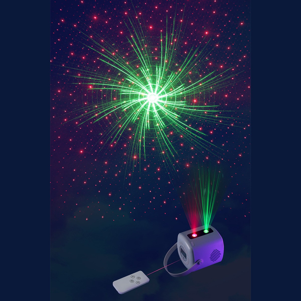 2-in-1 Star Galaxy Projector with Alarm Clock, for Home/Car Planetarium