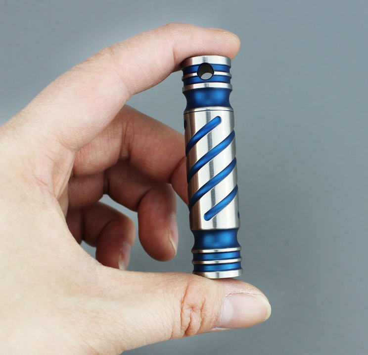 Portable Waterproof Titanium Pill Container, with Seal design, for Pills, Vitamin, Fish Oil, Supplements & More