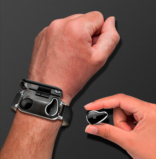 2-in-1 Smartwatch with Wireless Bluetooth Earbuds , with HD Display, for Sports, Office and More