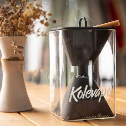 2-in-1 Funnel-shaped Ashtray, with Large Capacity, Detachable & Durable Design, for Home, Office & Car