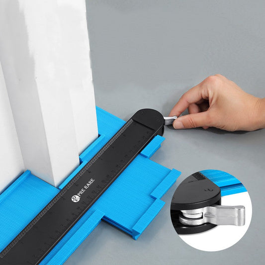 Contour Gauge Profile Tool with Lock, for DIY, Pipes, Tiles, Floors, Construction, Corners and Woodworking