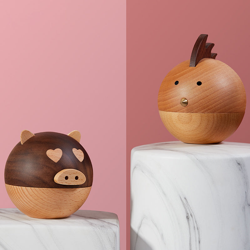 Cute Wooden Jewelry Box, for Necklaces, Earrings, Rings, Cufflinks and More