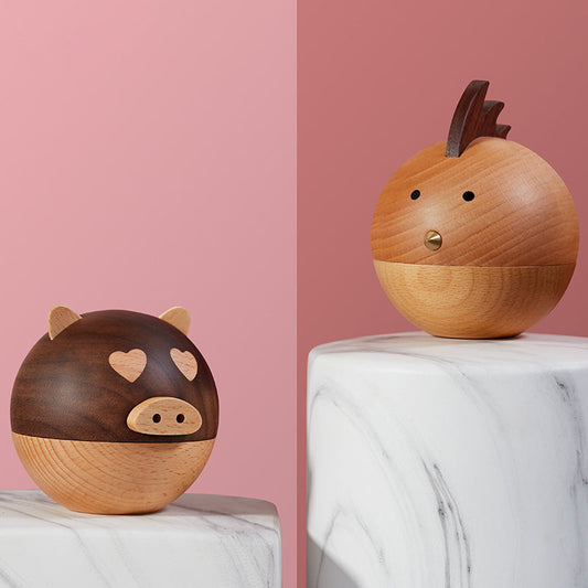 Cute Wooden Jewelry Box, for Necklaces, Earrings, Rings, Cufflinks and More