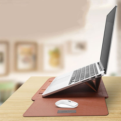 Laptop Sleeve Bag with Built-in Adjustable Stand, Mouse Bag and Power Adapter Bag, for 15.4" / 15.6" / 16.1"/ 17" Laptop