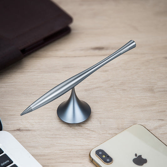 Inkless Eternal Metal Pen, with replaceable metal pen tip, Spinning Base & Smooth Aluminum Alloy Shell, for Office, Work & Study