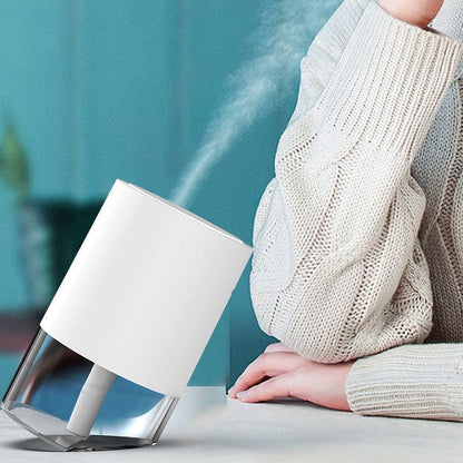 Portable Rechargeable Humidifier, with LED Light, Fine Mist & Quiet Operation, for Bedroom, Desk, Car & More