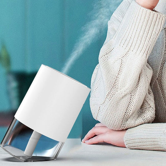 Portable Rechargeable Humidifier, with LED Light, Fine Mist & Quiet Operation, for Bedroom, Desk, Car & More