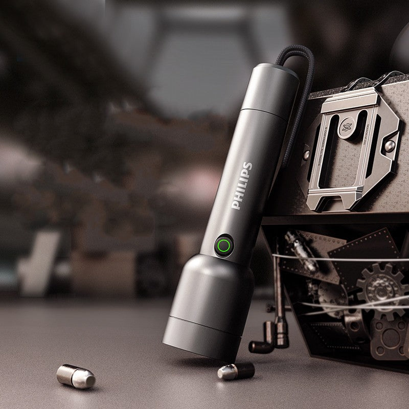 LED Portable Rechargeable Flashlight, with 4 Light Modes, for Outdoor and Home Use
