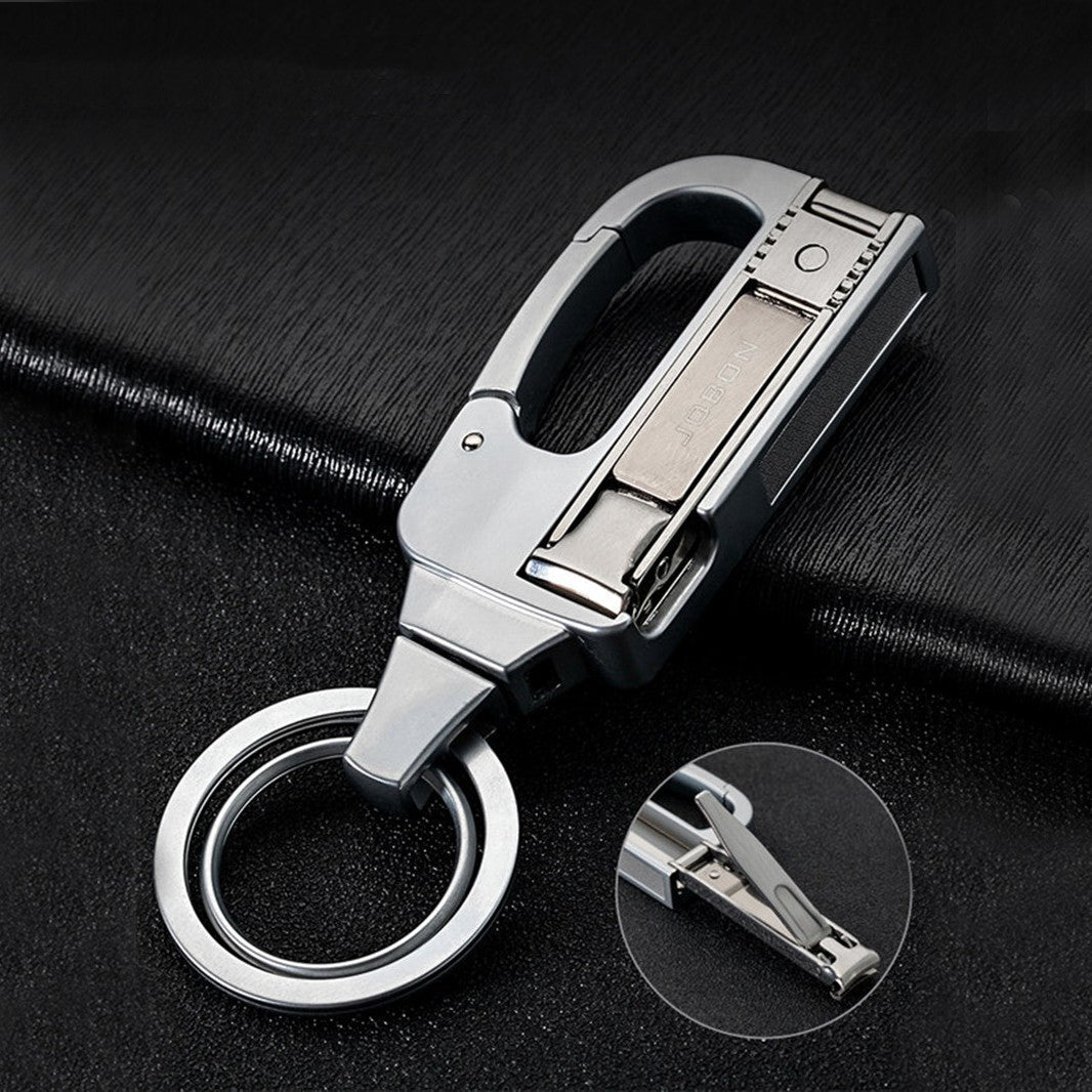 2-in-1 Useful & Durable Keychain with Built-in Nail Clipper