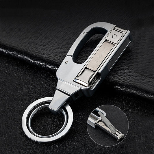 2-in-1 Useful & Durable Keychain with Built-in Nail Clipper