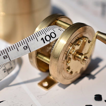 1m Portable Copper Retractable Tape Measure, with Double Scale, for Body, Sewing, Tailor & Fabric Measurement