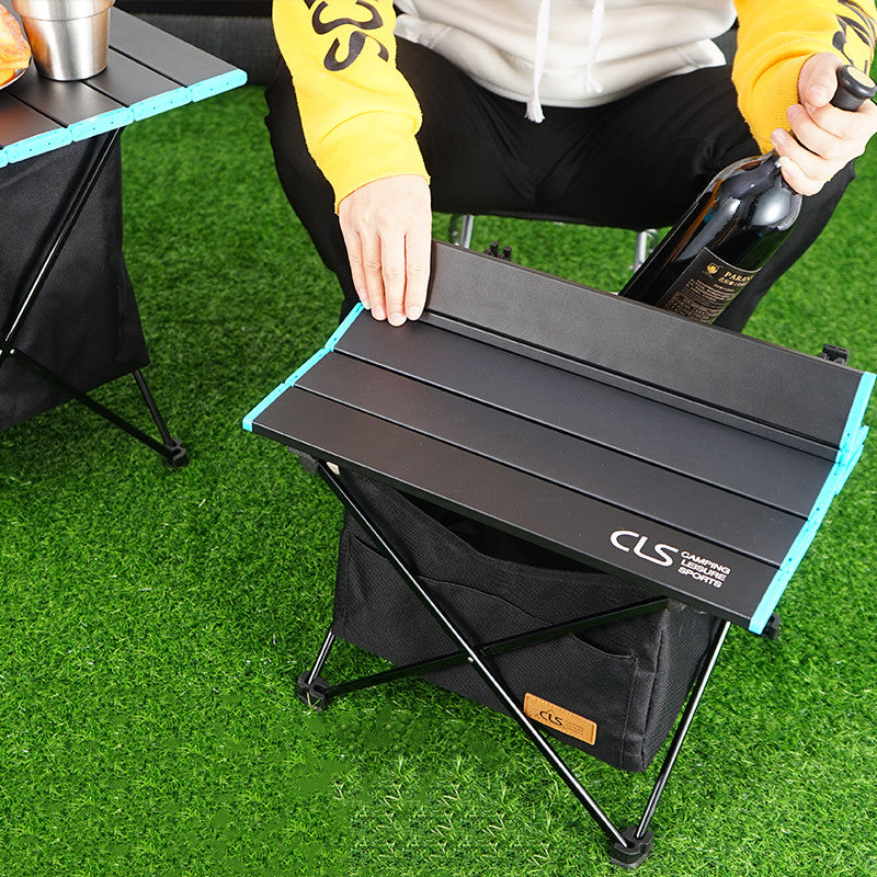Portable Outdoor Folding Table with Large Storage Bag, Waterproof Design, Foldable Table Top, for Hiking, Picnic, Camping, Fishing and More