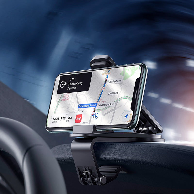 Dashboard Car Phone Holder, with Adjustable Clip & 360-Degree Rotating Design, Suitable for 4.7" ~ 6.5" Smartphones