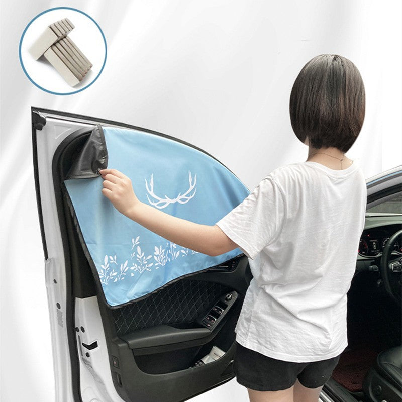 2-Piece Universal Car Side Window Sun Shades with UPF40, for Sedan, SUV, Truck