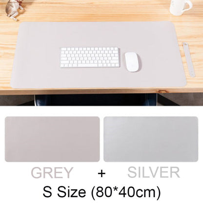 Double-sided Large Waterproof PU Leather Desk Mat, for Office and Home