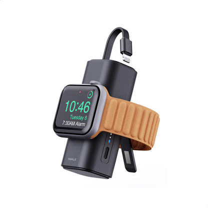 2-in-1 Mini Portable Magnetic Wireless Fast Charging Power Bank (5000mAh)