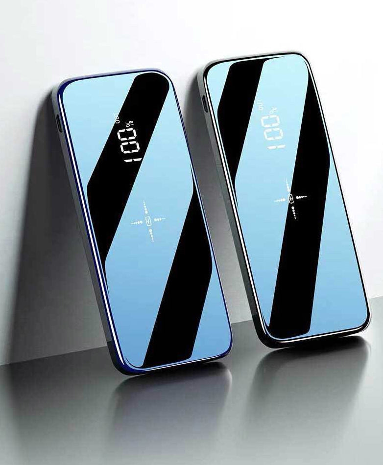 Portable Wireless Ultra-thin 10000mAh Power Bank With Digital LCD Display Full Screen, Charge Three Phones Simultaneously
