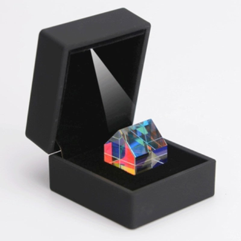 Crystal Prism with LED Gift Box, for Teaching, Playing, Photography