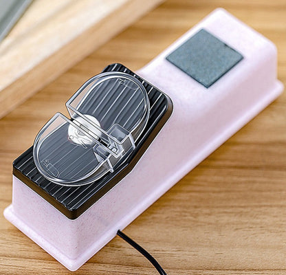 Rechargeable Multifunctional Electric Knife Sharpener, with 6 Replaceable Grinding Discs, for Dull Knives