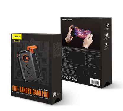 Wireless Bluetooth Mobile Game Controller with Flexible Joystick, Programmable Buttons & Ambient Light, for All Phones