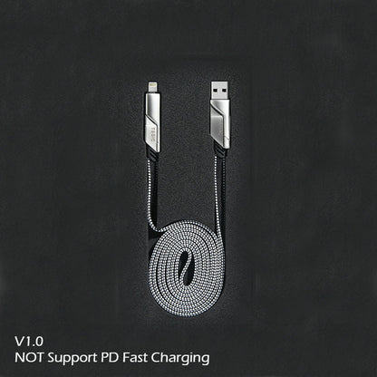 4-in-1 Multi-sockets Charging Cable (1m), Support Fast Charging, with Type-C, Type-A and Lightning, Compatible with Most Phones