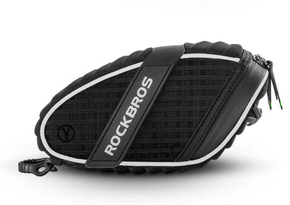 Water Resistant and Mudproof Bicycle Saddle Bag, with Reflective Strip and Fixing Strap, Compatible for Most Bikes