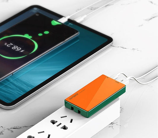 Portable Wall Charger, with PD & QC 18W Fast Charging Ports & Multi-port Design, for Phone, Laptop & Tablet (US Plug)