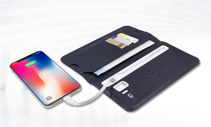 3-In-1 Incredibly Convenient Wallet Power Bank For Android & all Phone Types
