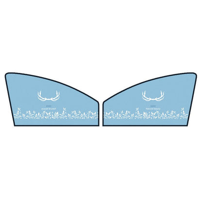 2-Piece Universal Car Side Window Sun Shades with UPF40, for Sedan, SUV, Truck