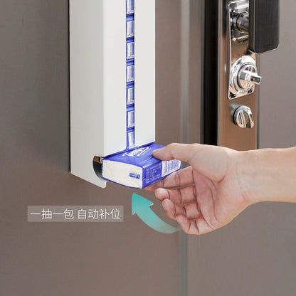 Magnetic Wall-Mount Tissue Box - Auto-Refill Napkin Holder