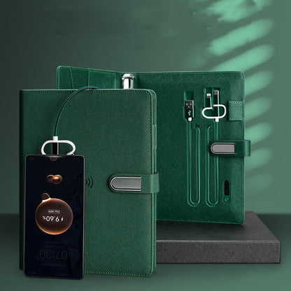 Multifunctional Wireless Charging Notebook Powerbook