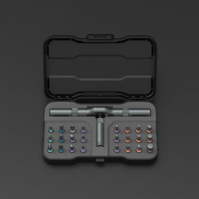 24-in-1 Multi-function Ratchet Screwdriver Set, with Alloy Bits & Magnetic Adsorption, for Professional Use, Home, Work, DIY & More