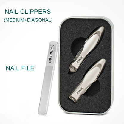 Nail Clipper Set, with 2 Nail Clippers & 1 Nail FileÔºåfor Both Your Fingers & Toes