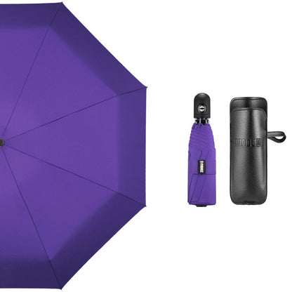Super Portable Auto Open/Close Windproof Umbrella with 12 Ribs, 5-Fold & Ergonomic Handle