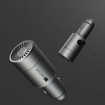 2-in-1 USB Car Charger & Air Aroma Diffuser, with 2A Output & White Light