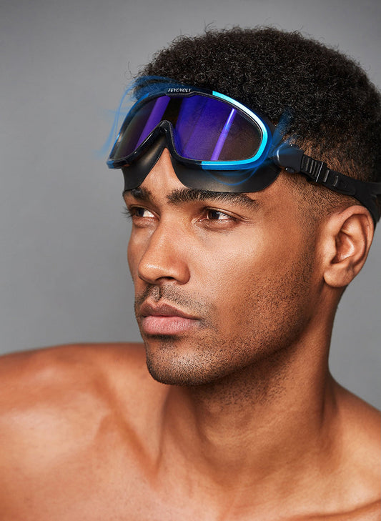 Anti-fog Swim Goggles With Prescription, Up to -7.0, No Leaking, Crystal Clear & 180¬∞ Panoramic Vision, With Protective Case
