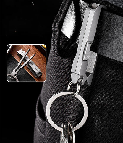 Titanium Alloy EDC Car Keychain