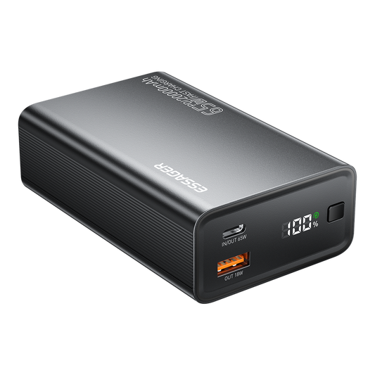 Power Bank 20000mAh 65W Dual USB Portable Charger PD